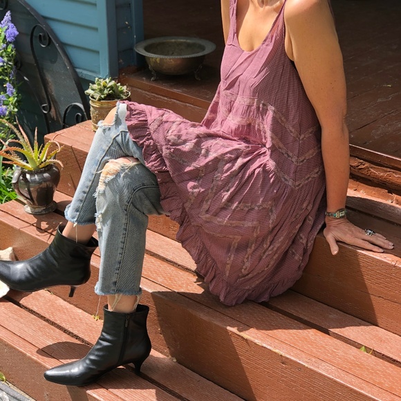 Free People Lace Top/ Mini Dress - Picture 2 of 6